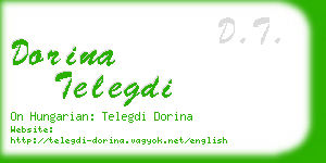 dorina telegdi business card